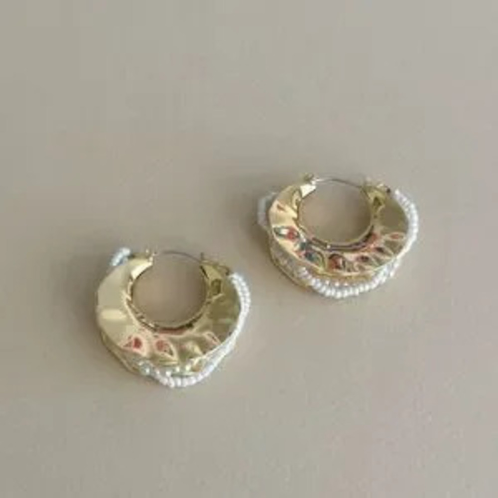 Pearl?Hoop Earrings?N1770